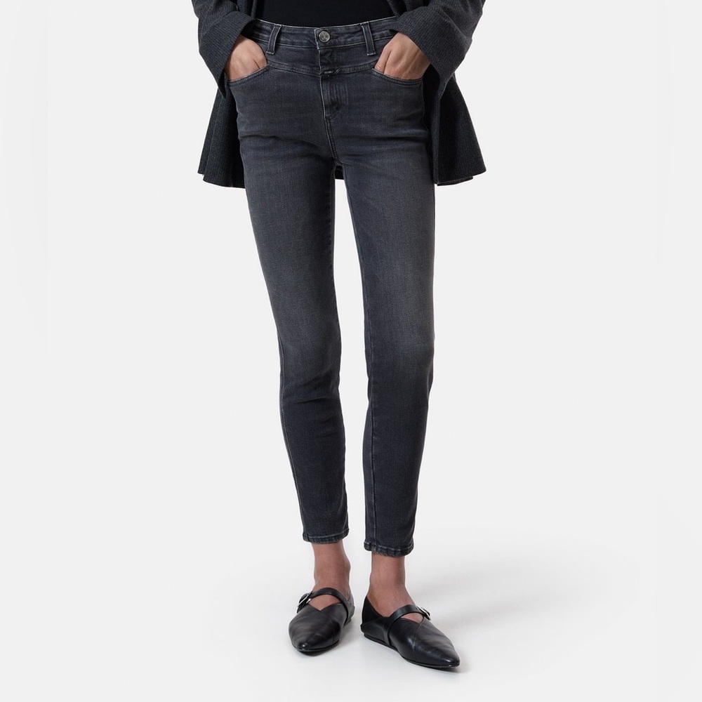 CLOSED Denim Skinny Pusher Grey Wash 26